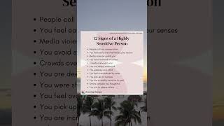 12 Signs of a Highly Sensitive Person [upl. by Yslek]