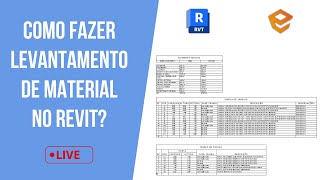 LIVE 038 LIVE SOBRE QUANTITATIVO NO REVIT [upl. by Assed]