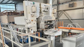 Diba Machinehandel l Waco  Kujakon high speed twin resaw line BKW [upl. by Annoiek185]