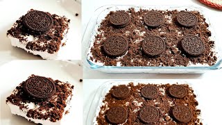 Oreo Dessert in 10 minutes  Oreo pudding no bake dessert  Delicious Oreo dessert recipe [upl. by Adnilreh]