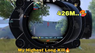 426m Highest Car spry 🥵 BgmiPubg Car spry And 1v4 Clutches ⚡Highest kill record 😱bgmi pubg [upl. by Enilram]