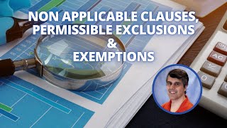 Non Applicable Clauses Permissible Exclusions amp Exemptions [upl. by Yanahs225]