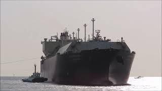 AL KHARSAAH 離岸・出港 LNGタンカーLiquefied Natural Gas Tanker [upl. by Chaim349]