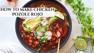 How To Make Chicken Pozole Rojo [upl. by Ennazzus]