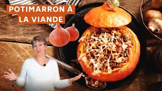 POTIMARRON FARCI A LA VIANDE HACHÉE  LA CUISINE DE FRANCINE [upl. by Nonnag]