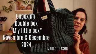 Asmr Unboxing Double box quotMy little box Novembre amp Décembre 2024 code de Marrainage FRIEND1115435 [upl. by Dami92]