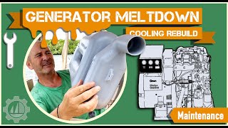 I Destroyed our CumminsOnan Generator Cooling System Melting our Vetus Waterlock and Hoses [upl. by Jammie]