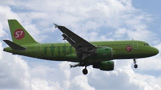 S7 Airlines Airbus A319114 VPBTT Landing at Berlin Tegel Airport [upl. by Tiphani]