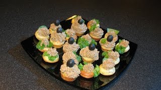 Chicken Liver Pate in a Tartlet Tartlets Recipe [upl. by Elias]