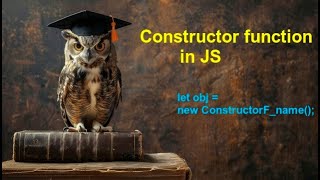 Ep15  Constructor function in Javascript  Function prototype in JS [upl. by Arikihs]