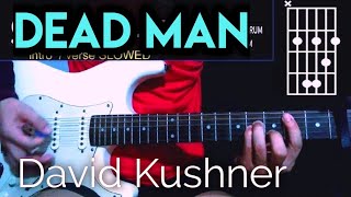 DAVID KUSHNER DEAD MAN CHORDS GUITAR TUTORIAL [upl. by Gadmann]