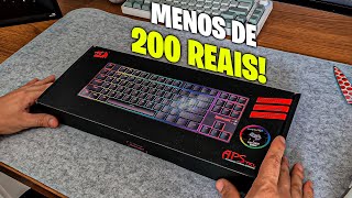 Teclado Low Profile RGB ABNT2 e MUITO BARATO  REDRAGON APS TKL [upl. by Borszcz]