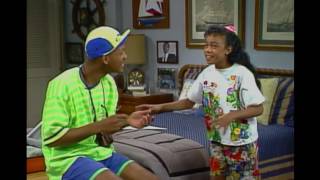 Fresh Prince of Bel Air Se 1 Ep 1 Will Teaches Asheley to RAP [upl. by Harriette846]