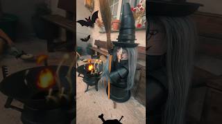 🔮BRUJA CON TIESTOS🔮 decoracionhalloween 🧙🏻‍♀️ música Halloween • cute horror song  PeroTune [upl. by Rosene]