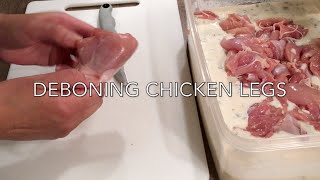 Deboning Chicken Legs [upl. by Anallij]