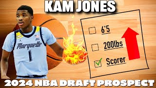 2024 NBA Draft Prospect Kam Jones  Marquette [upl. by Atnamas]