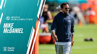 Coach Mike McDaniel meets with the media  Miami Dolphins [upl. by Caddaric]