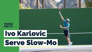 Ivo Karlovic Serve Practice Slow Motion  2019 [upl. by Eugen]