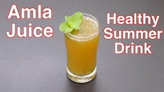 Amla Juice Recipe  Healthy Summer Drink For Weight Loss  Indian Gooseberry Juice  Skinny Recipes [upl. by Ynnavoeg391]