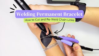 65 How to Cut and ReWeld Chain Links to be Inconspicuous  Free Permanent Jewelry Training [upl. by Bard]