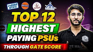 Top 12 Highest Paying PSUs Through GATE Score [upl. by Sarkaria]