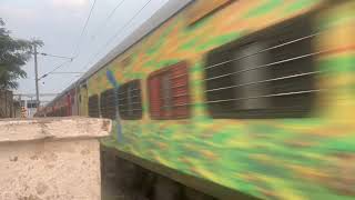 Hyderabad Visakhapatnam Godavari SF Express Empty Rake At Chandanagar [upl. by Candie]