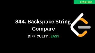 Backspace String Compare  LeetCode 844  Tamil [upl. by Akemit]