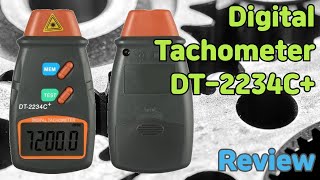 9 CC Digital Tachometer DT2234C  Review [upl. by Adgam948]