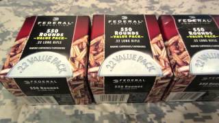 Ammo Score Federal 22LR 550 Round Value Packs [upl. by Landahl]