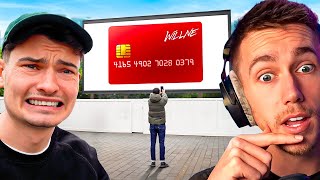 Miniminter Reacts To quotI Put My Actual Bank Details On A Billboardquot [upl. by Lorens]