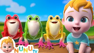 Five Little Speckled Frogs  Nursery Rhymes amp Kids Songs  NuNu Tv [upl. by Peppard394]