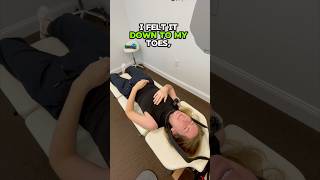 Girl gets Her Spine Decompressed from the Chiropractor ystrap crackingbones [upl. by Grishilde]