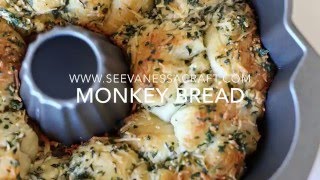 Savory Garlic Monkey Bread Recipe  See Vanessa Craft [upl. by Eckmann]