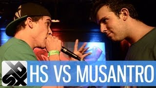 HS vs MUSANTRO  Beatbox Battle St Gallen  Semi Finals [upl. by Gerrard667]