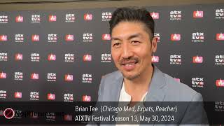 Brian Tee on the ATX Television Festival Season 13 Opening Night Red Carpet [upl. by Ennaeus]