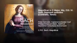 Magnificat in D Major Wq 215 VI Duet Deposuit potentes Contralto Tenor [upl. by Lathe]