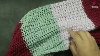 अति सुन्दर मफलर बुन्नुहाेस  MufflerMakhalarGalbandi Bunne Tarika  Multicolor Muffler [upl. by Iadrahs]