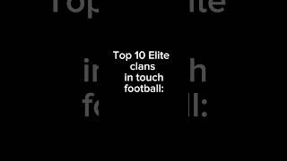 Top 10 ELITE clans in Roblox touch football Based off rankings getmilkedup [upl. by Enieledam]