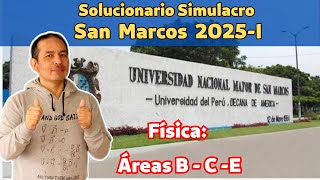 Solucionario Simulacro San Marcos 2025 I Áreas BCE [upl. by Hanafee]