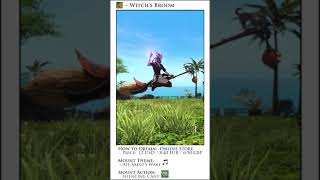 FFXIV Mounts Witchs Broom [upl. by Materse]