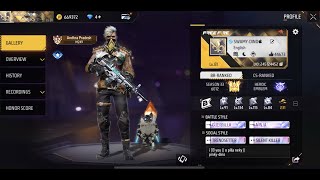 Free fire live in telugu GRANDMASTER RANK PUSHH [upl. by Nnauol]