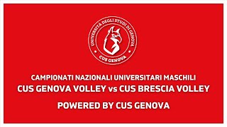 🏐 CUS Genova Volley vs CUS Brescia Volley  CNU Maschili 2024  Quarti di Finale [upl. by Emalee]