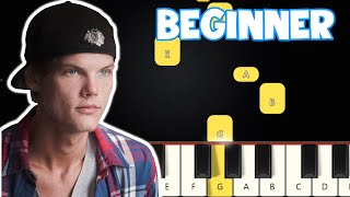 Wake Me Up  Avicii  Beginner Piano Tutorial  Easy Piano [upl. by Eelimaj]