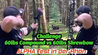 60lbs Compound vs 60lbs Shrewbow AlphaTest Speed und 3D Bogensport Extrem Chapter Rhön in Aktion [upl. by Rolland]