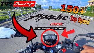 150 Top speed  MY bike top speed Apache 200 4v top speed  tvs apache 200 4v top speed  Hyper [upl. by Anna-Maria477]