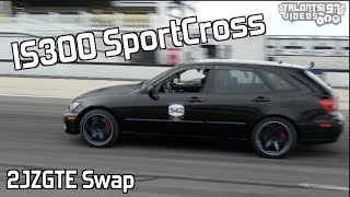 630HP SPORTCROSS WAGON  2JZ T56 Lexus IS300 Roll Racing [upl. by Edouard3]