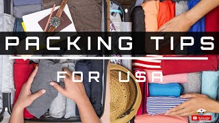 Thing you need to Pack going to USA  tips for Packing your luggage [upl. by Snahc]