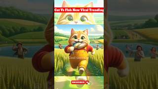 Cat Vs Fish New Viral TrendingVideo shorts trendy trending cartoonstory cats cooltanveer [upl. by Malva51]