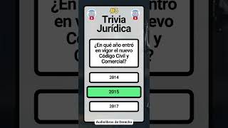 Trivia Jurídica 3 ¡Ponete a prueba [upl. by Samuele]