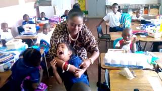 Little girl cries for mom on first day of school [upl. by Burroughs]